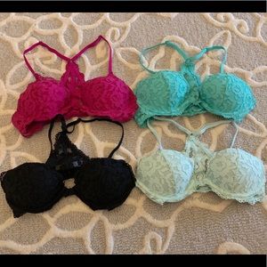 4 Victoria Secret bras 32 B great used condition